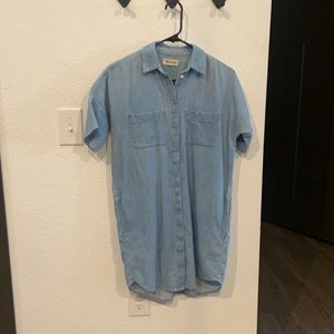 Madewell button down chambray dress